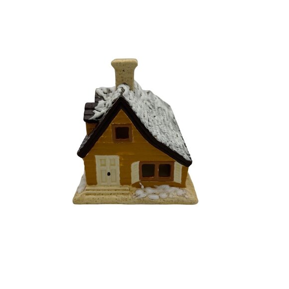 Vintage Byron Mold Ceramic Christmas Village 1984 Farmhouse - Picture 2 of 7